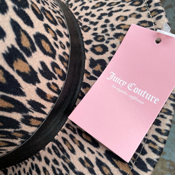 Juicy Couture Accessories - Juicy Couture Leopard Print Fedora Hat New